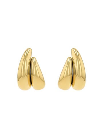 Amor Creolen Edelstahl, IP gold in Gold