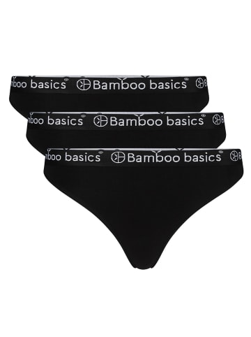 Bamboo Basics String 3er Pack in Schwarz