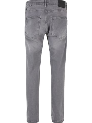 2Y Premium Tapered Jeans in grey