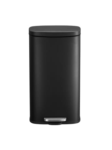 SONGMICS Mülleimer Plushic in Schwarz - (B)29.7 x (H)63.3 x (T)34.8 cm - 30 L