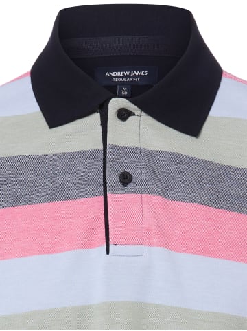 Andrew James Poloshirt in mehrfarbig schwarz - 0001