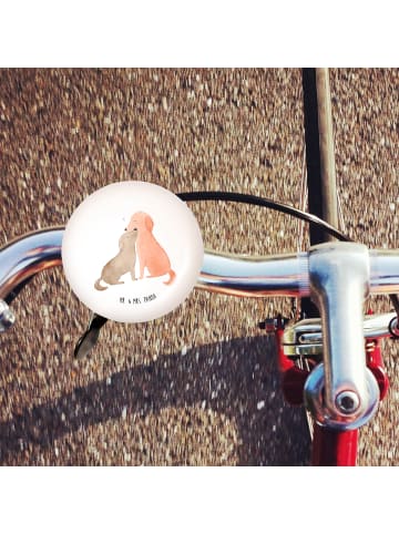 Mr. & Mrs. Panda Fahrradklingel Hunde Liebe ohne Spruch in Weiß