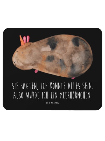 Mr. & Mrs. Panda Maus Pad Einhorn Meerschweinchen mit Spruch in Schwarz