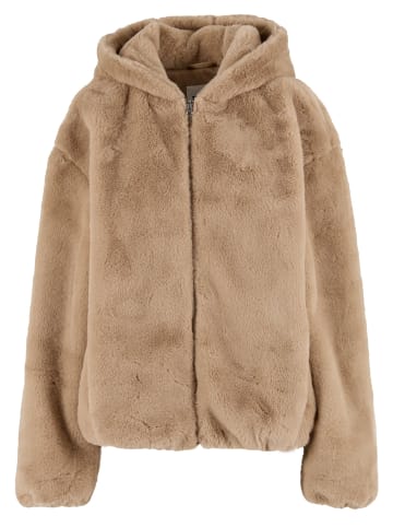 Urban Classics Zip-Kapuzenpullover in wetsand