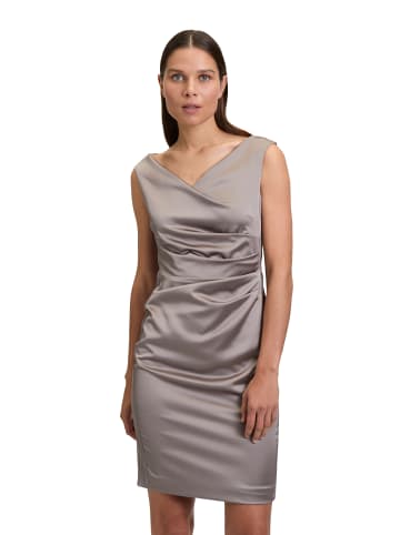 Vera Mont Etuikleid mit Raffung in Grau