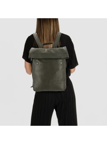 LIEBESKIND BERLIN Elvira Daypack Leder 66 cm Laptopfach in cypress green