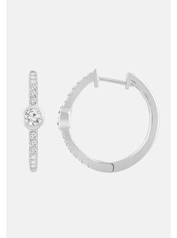 Ethische Diamanten Ohrringe aus 375 Weißgold mit Lab Grown Diamant