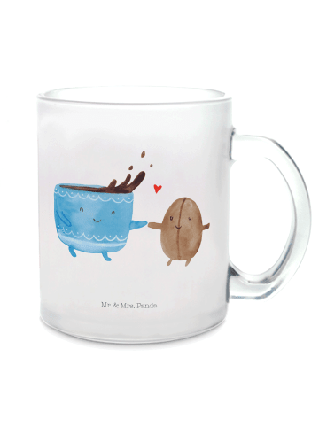 Mr. & Mrs. Panda Tasse Kaffee Bohne ohne Spruch in Transparent