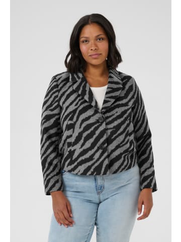 KAFFE curve Jacke KCtori Loose fit in Black/Grey Animal
