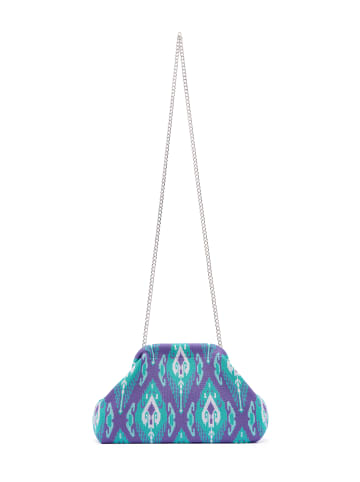 IZIA Women Clutch in Blue Aqua