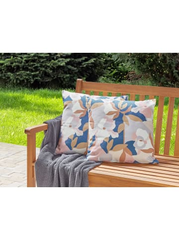 Beliani 2er-Set Gartenkissen VEREZZI in Bunt/Weiß/Blau