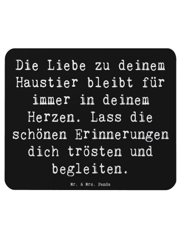 Mr. & Mrs. Panda Mousepad Spruch Trauerbewältigung Haustierverlu... in Schwarz