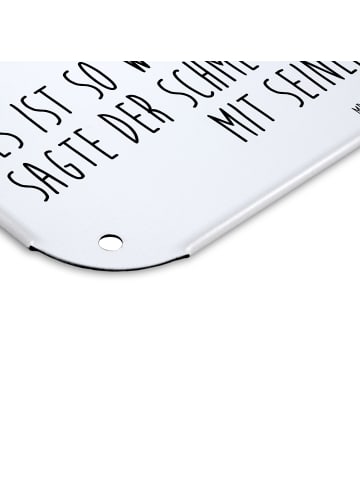 Mr. & Mrs. Panda Blechschild Schmetterling Zitronenfalter mit Sp... in Weiß