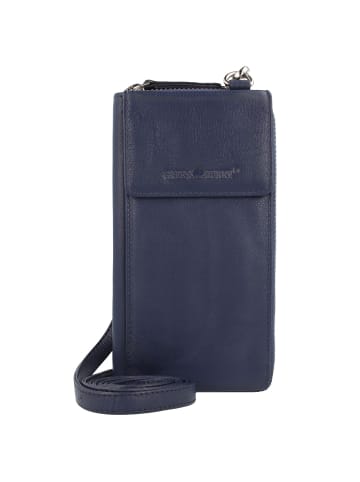 Greenburry Nappa Handytasche RFID Leder 8 cm maritim