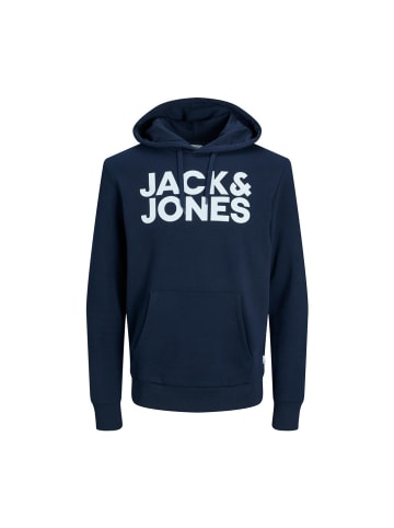 Jack & Jones Sweatshirt in Navy Blazer-Reg -Large Print