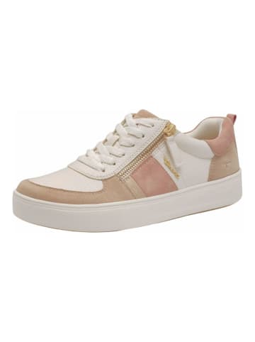 Tamaris Sneaker in Beige/Weiß