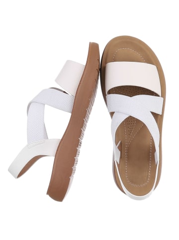 Ital-Design Sandale & Sandalette in Weiß