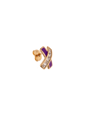 gaya Women Earrings in Rose Gold Purple