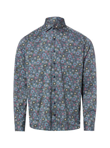 Nils Sundström Hemd in blau khaki