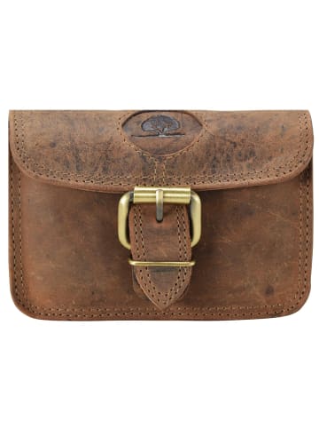Greenburry Vintage Gürteltasche Leder 14,5 cm in braun