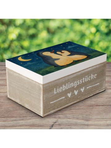 Mr. & Mrs. Panda Geschenkbox Pinguine Einschlafen Design ohne Sp... in Weiß