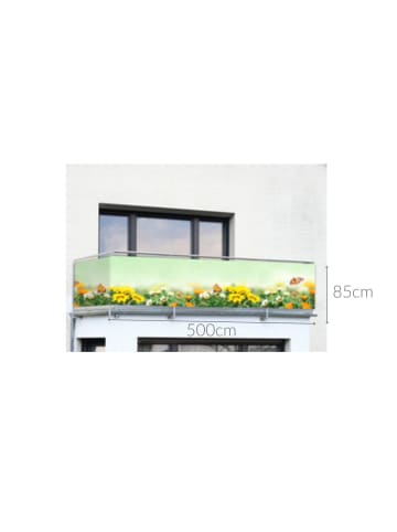 Maximex Balkonsichtschutz, Schmetterlinge in Mehrfarben, (B) 85 x (L) 500 cm