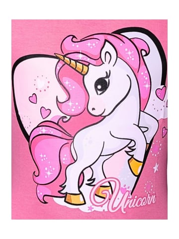 United Essentials T-Shirt Einhorn in Pink