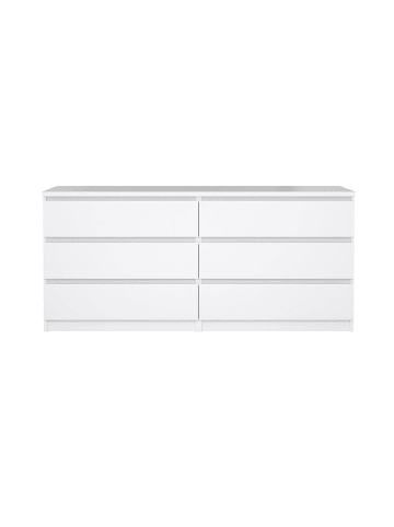 ebuy24 Kommode Naia Weiß 154 x 50 cm