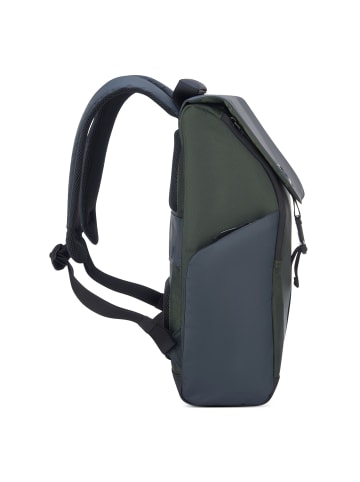 Delsey Securflap Rucksack RFID 45 cm Laptopfach in army