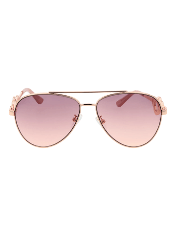 Guess Frauen Sonnenbrille Flieger Rose Gold