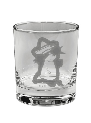 Mr. & Mrs. Panda Whiskey Glas Axolotl Tequila ohne Spruch in Transparent