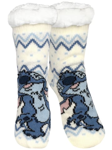Lilo & Stitch Disney Lilo & Stitch Hüttensocken Haussocken Kuschelsocken Socken in weiß