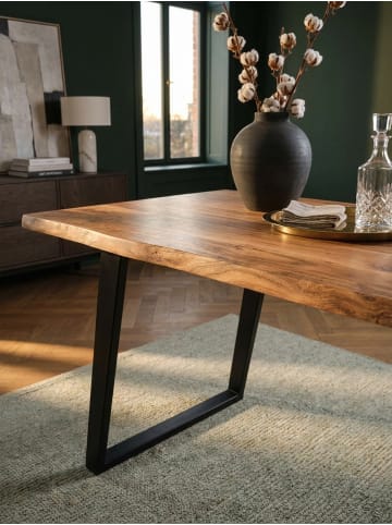 KADIMA DESIGN Esszimmertisch 140x80x76 cm Massivholz / Metall Esstisch