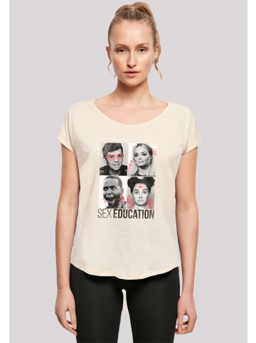 F4NT4STIC Long Cut T-Shirt Sex Education Class Photos Netflix TV Series in Whitesand