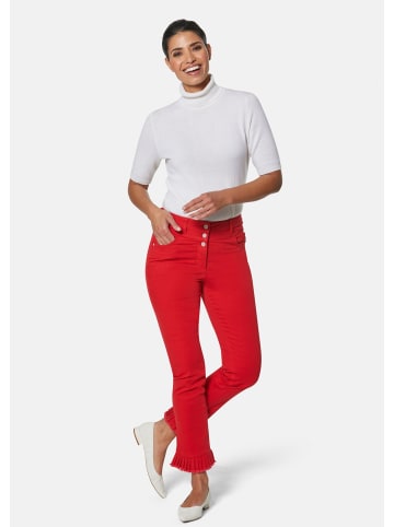 MADELEINE Jeans mit Plissee-Saum in hagebutte