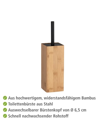 Wenko Bad-Accessoire Set Padua, Bambus, 3-teilig in natur