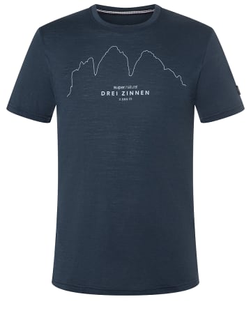 super.natural Merino T-Shirt in blau