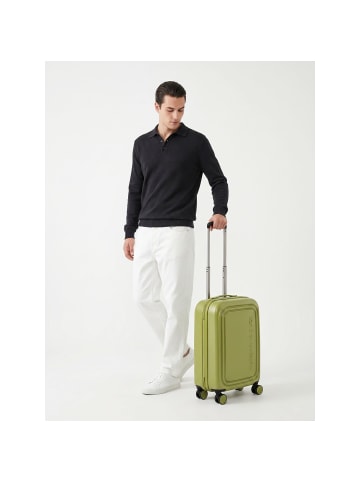 Mandarina Duck Logoduck + 4 Rollen Kabinentrolley S 55 cm winter olive