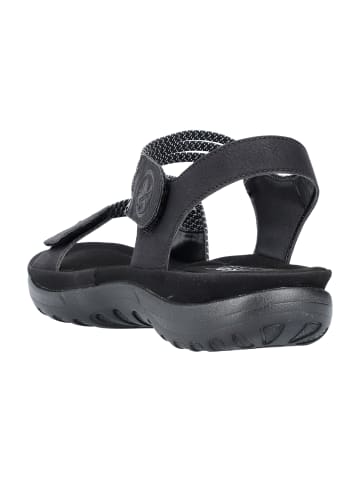 rieker Komfort Sandalen in Schwarz