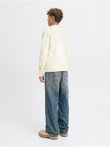 JACK & JONES Junior Jornorrebro Strickpullover Rundhals in sea salt