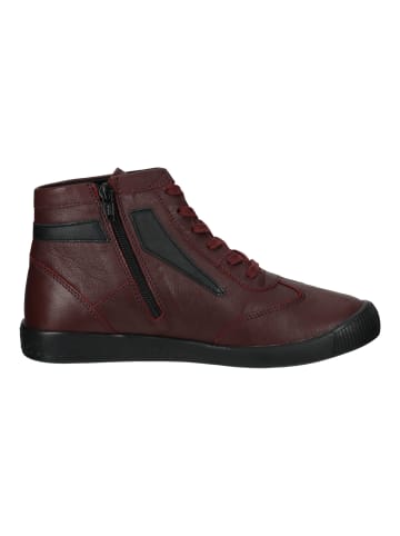 softinos Stiefelette in Rot/Schwarz