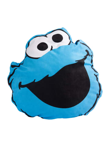 United Labels Sesamstraße Kissen - Krümelmonster Plüsch 37x26 cm in blau