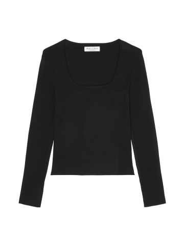 Marc O'Polo Feinstrick-Pullover slim in Schwarz