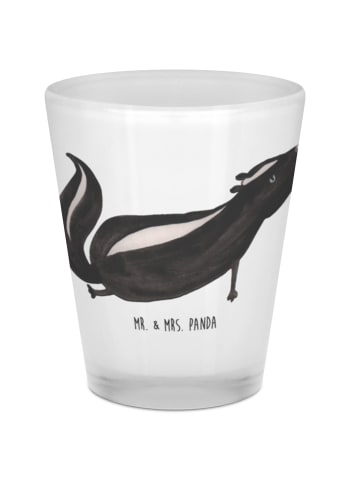Mr. & Mrs. Panda Schnapsglas Stinktier Yoga ohne Spruch in Transparent