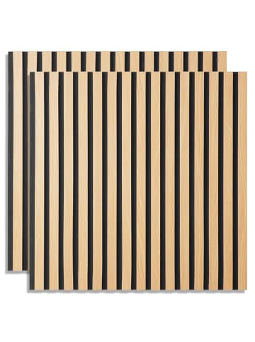 Homestyle4u Akustikpaneel 60x60 2er Set in Braun
