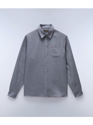 Napapijri Longsleeve "G-Linen Ls" in Multicolor