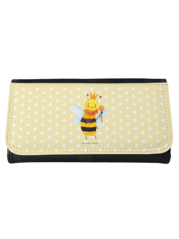 Mr. & Mrs. Panda Damen Portemonnaie Biene König ohne Spruch in Gelb Pastell