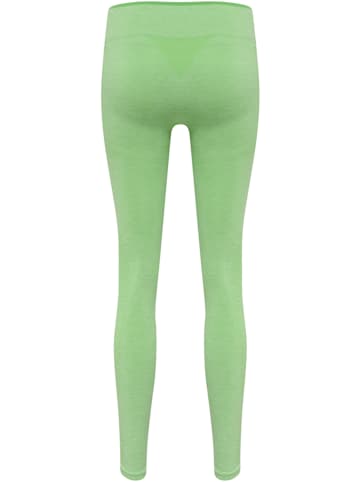 Hummel Hummel Leggings Hmlmt Training Damen Feuchtigkeitsabsorbierenden Nahtlosen in SUMMER GREEN MELANGE