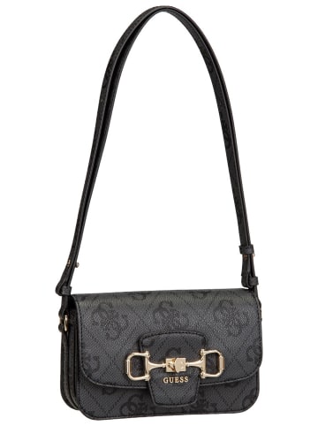 Guess Umhängetasche Janie Logo Conv Xbody Flap in Coal Logo
