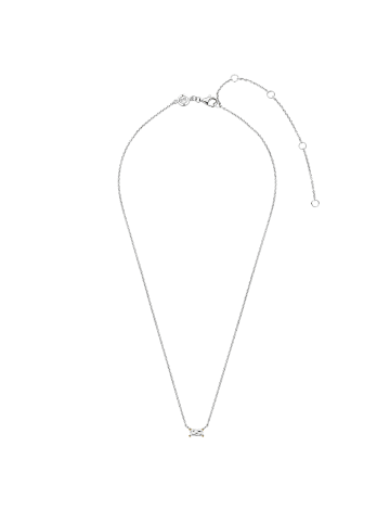 Ti Sento Milano Collier "bicolor vergoldete Fassung mit Zirkonia" in Silber
